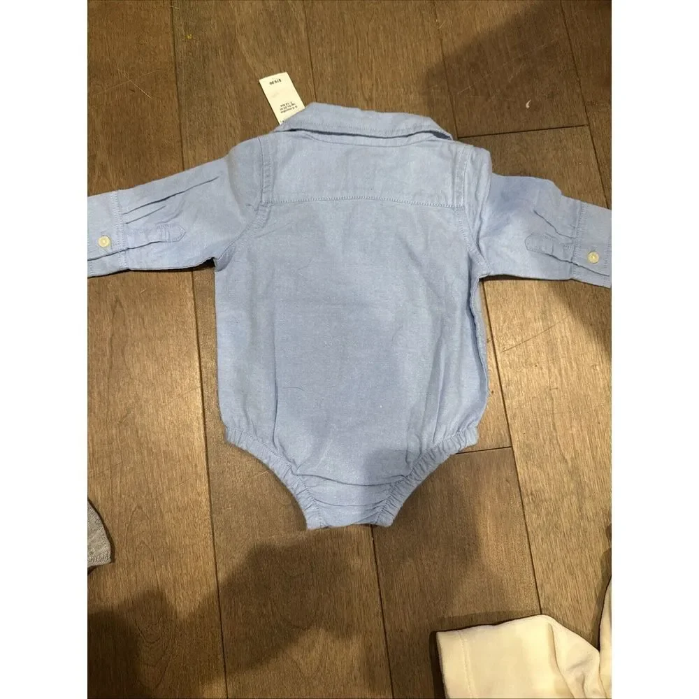 NWT Gap 0-3 Bundle Baby Boy Set Jumpsuit Four‎ Piece Sets And Hat